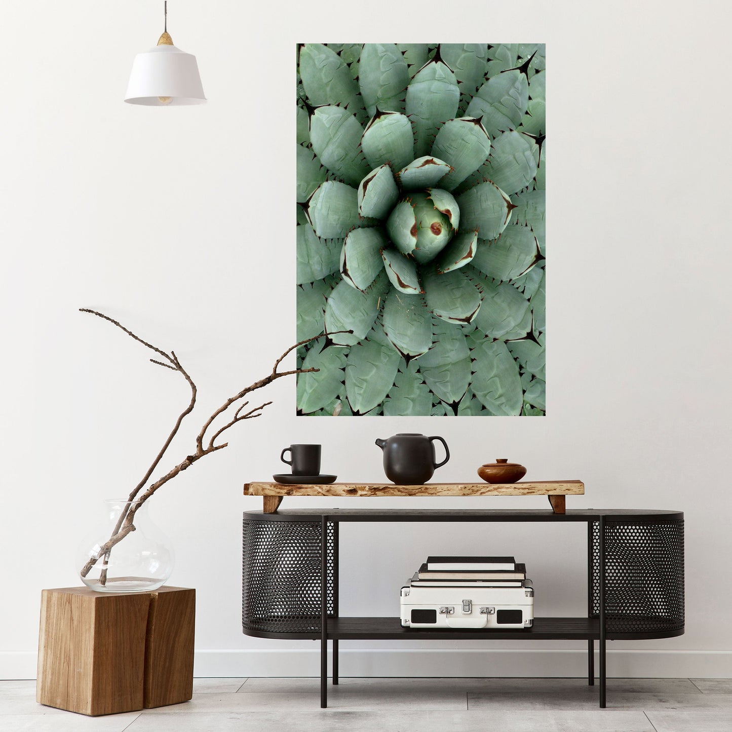 SIMMETRIA SUCCULENTA Poster verticale staccabile e attaccabile