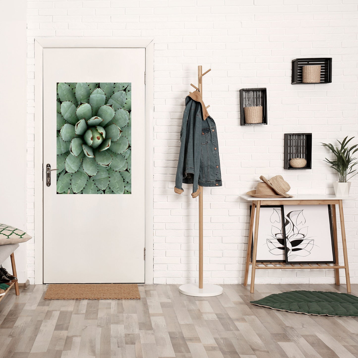 SIMMETRIA SUCCULENTA Poster verticale staccabile e attaccabile