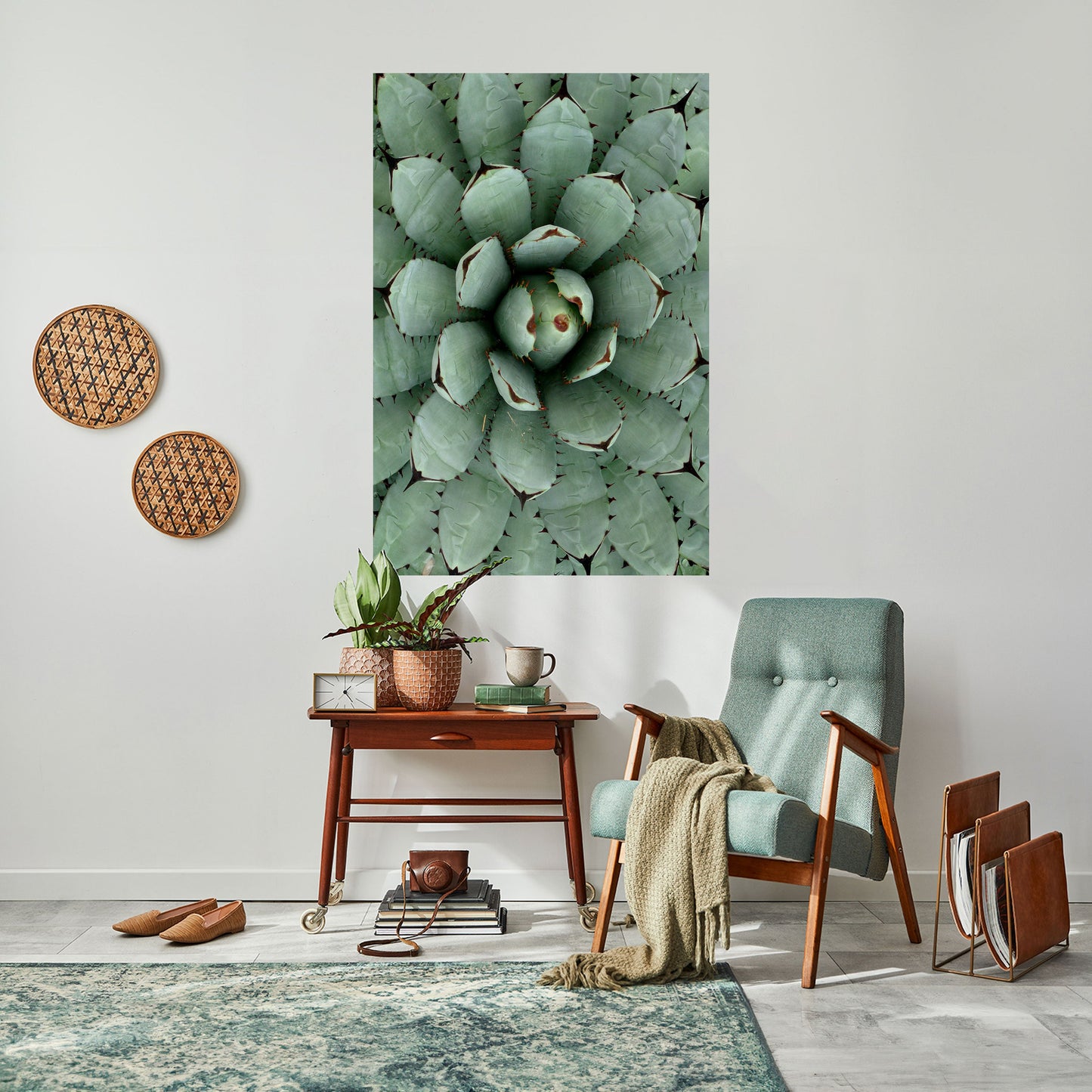 SIMMETRIA SUCCULENTA Poster verticale staccabile e attaccabile