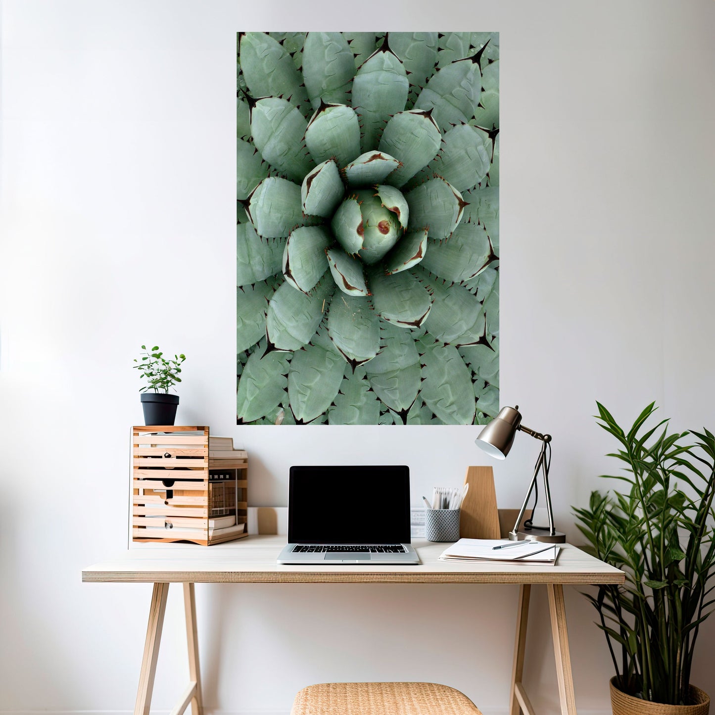 SIMMETRIA SUCCULENTA Poster verticale staccabile e attaccabile