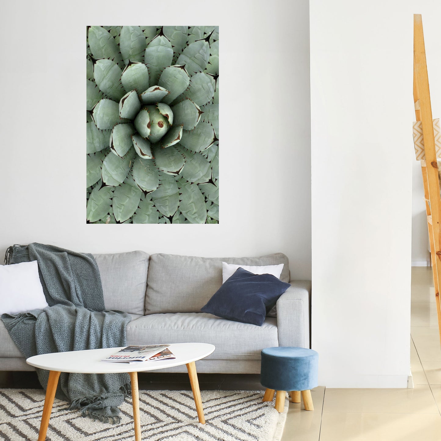 SIMMETRIA SUCCULENTA Poster verticale staccabile e attaccabile