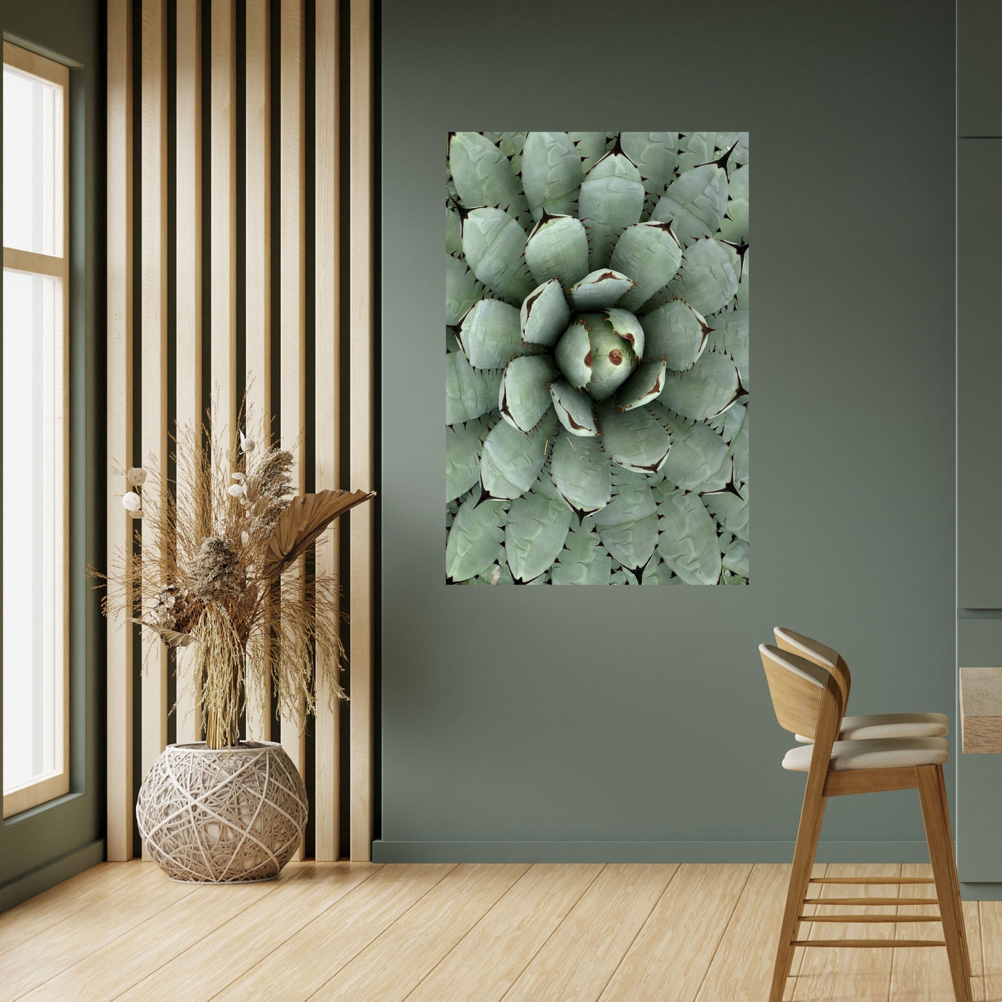 SIMMETRIA SUCCULENTA Poster verticale staccabile e attaccabile
