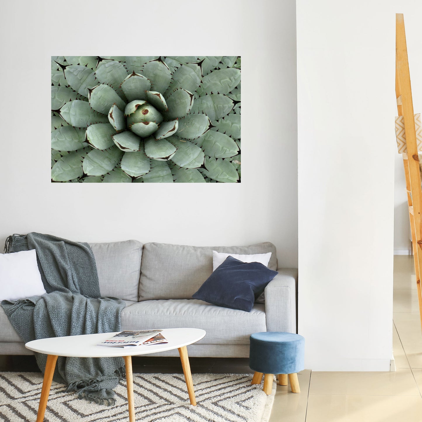 SIMMETRIA SUCCULENTA Poster orizzontale staccabile e attaccabile