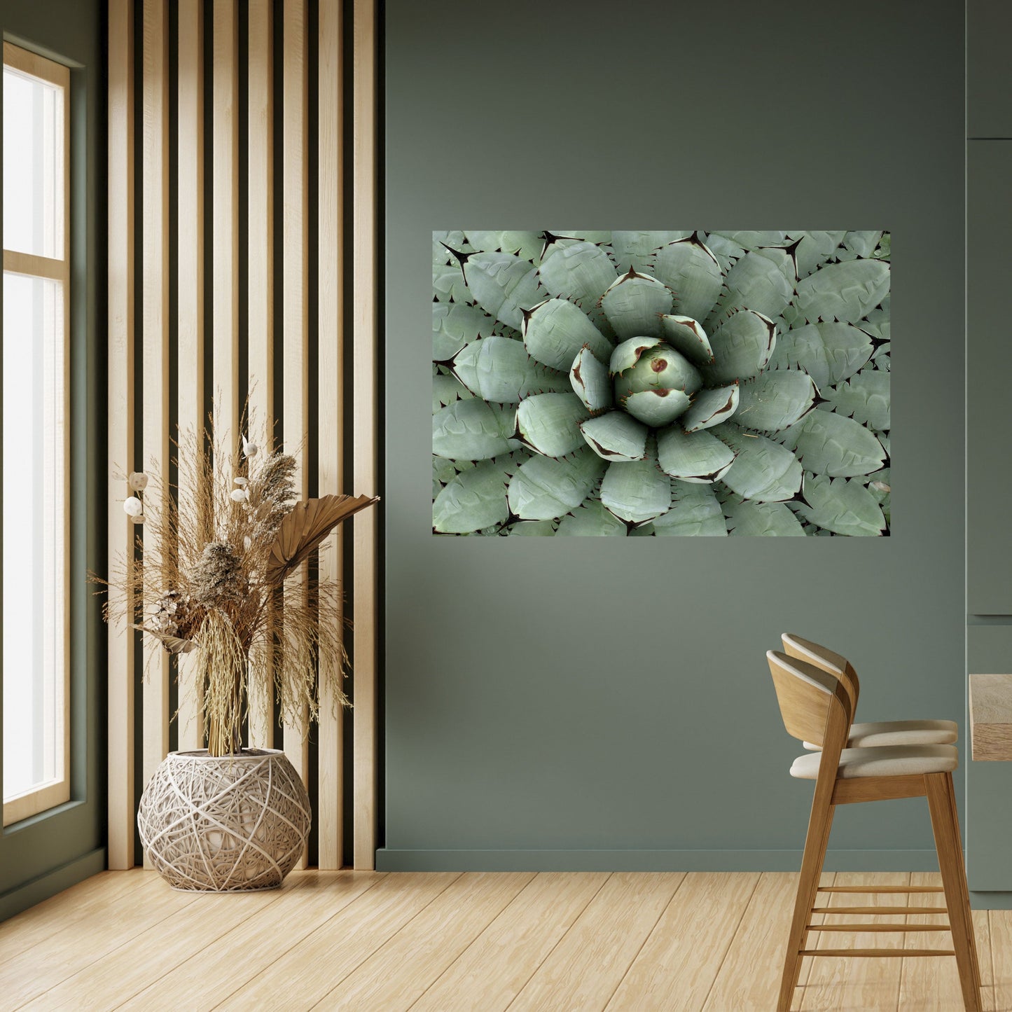 SIMMETRIA SUCCULENTA Poster orizzontale staccabile e attaccabile