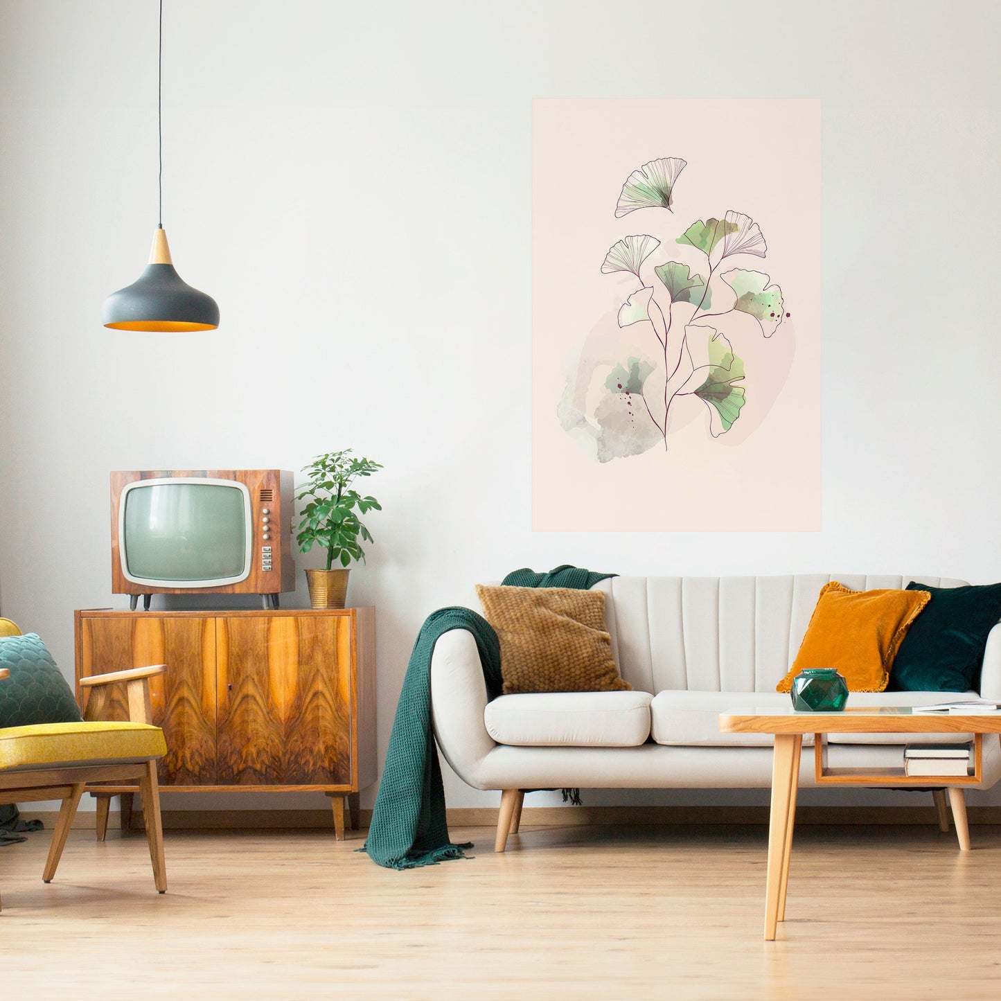 FOLIAGE REVERIE Poster verticale staccabile e attaccabile