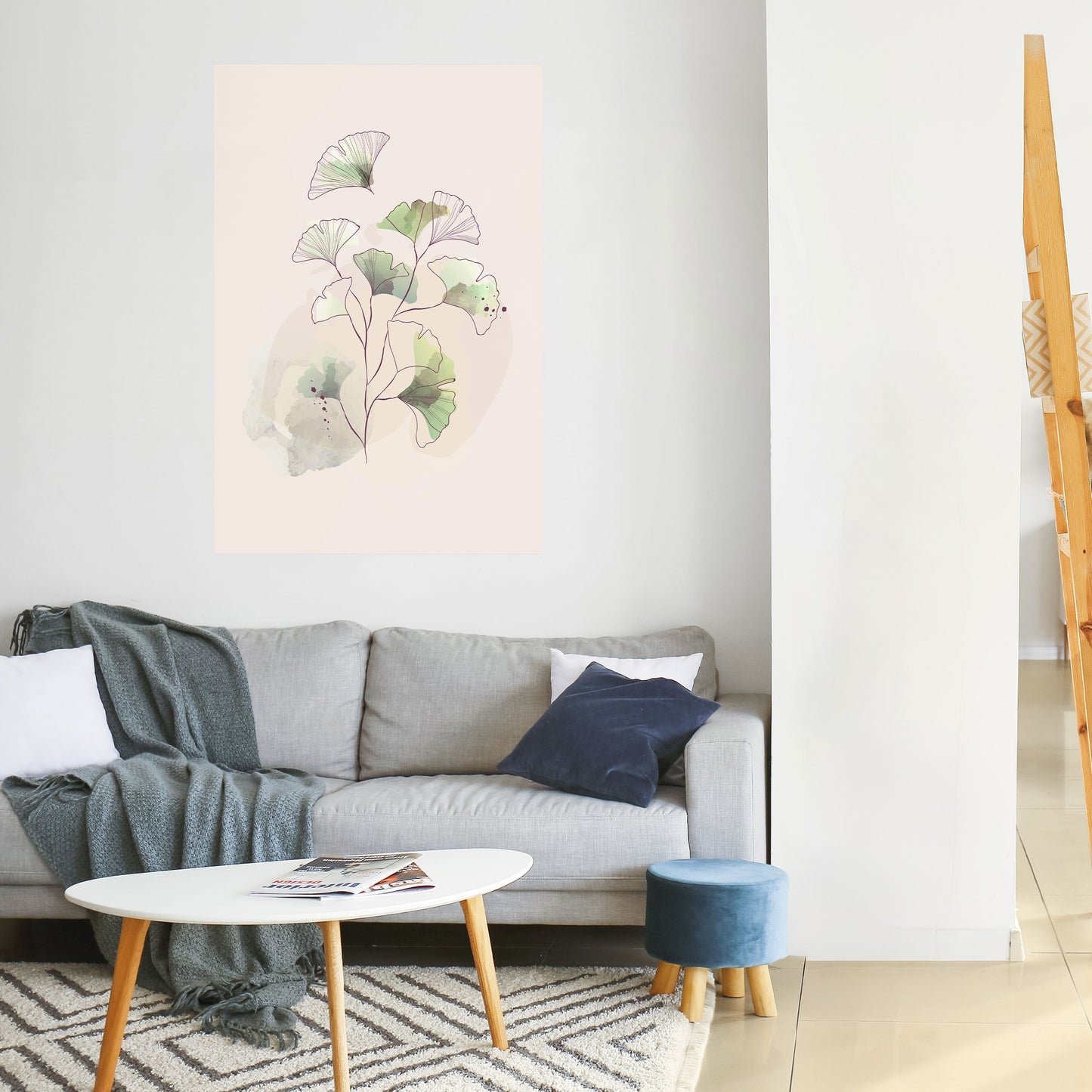 FOLIAGE REVERIE Poster verticale staccabile e attaccabile