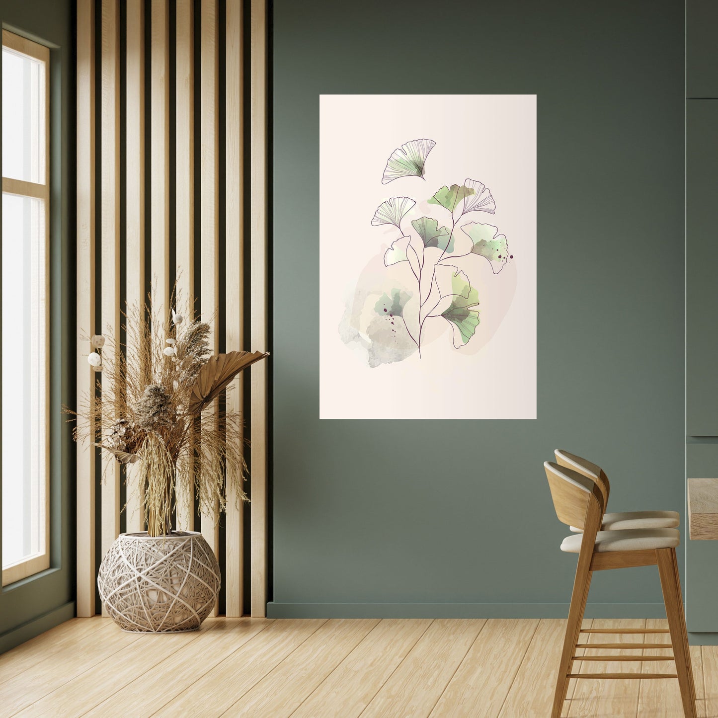 FOLIAGE REVERIE Poster verticale staccabile e attaccabile