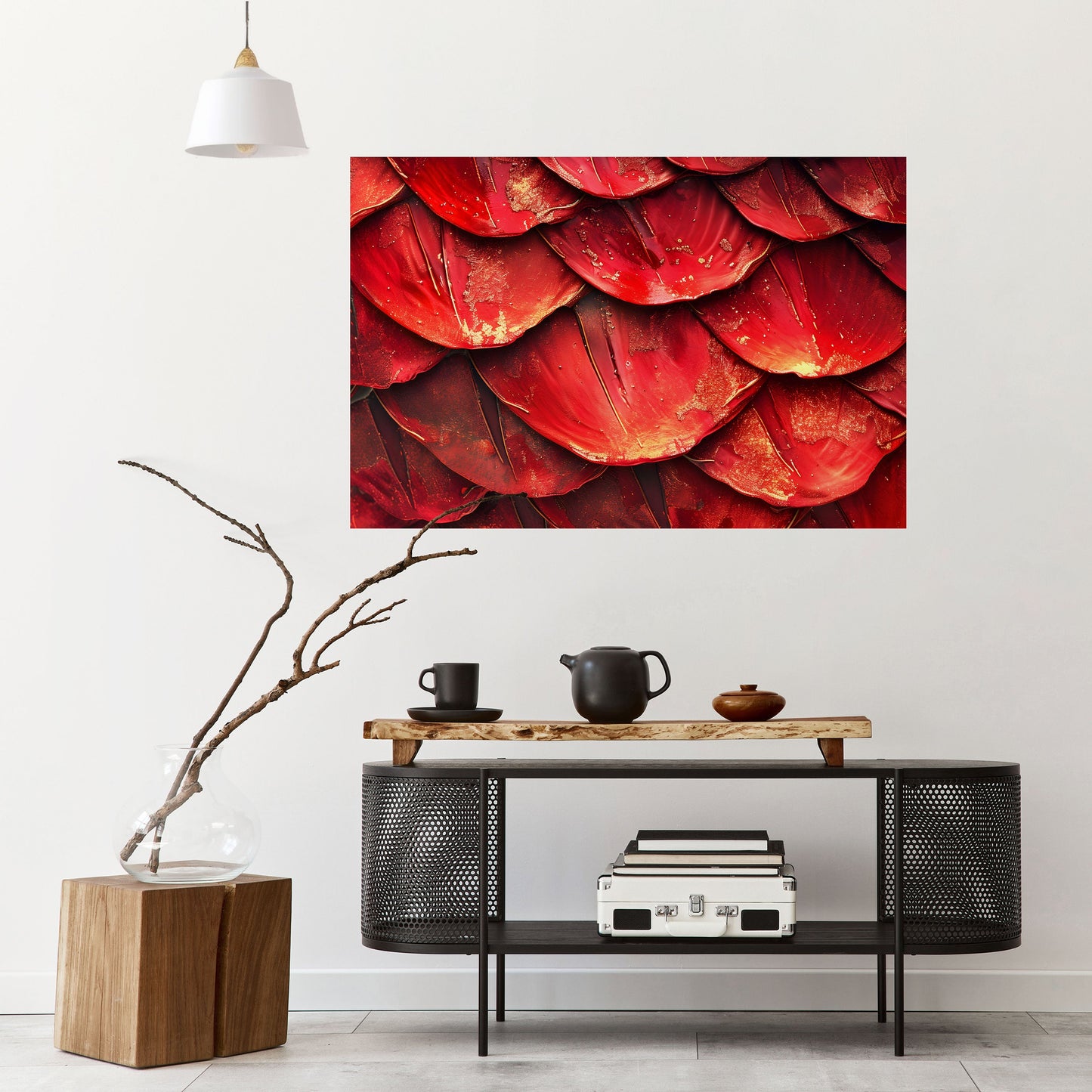 Poster orizzontale staccabile e attaccabile RUBY PETAL DANCE