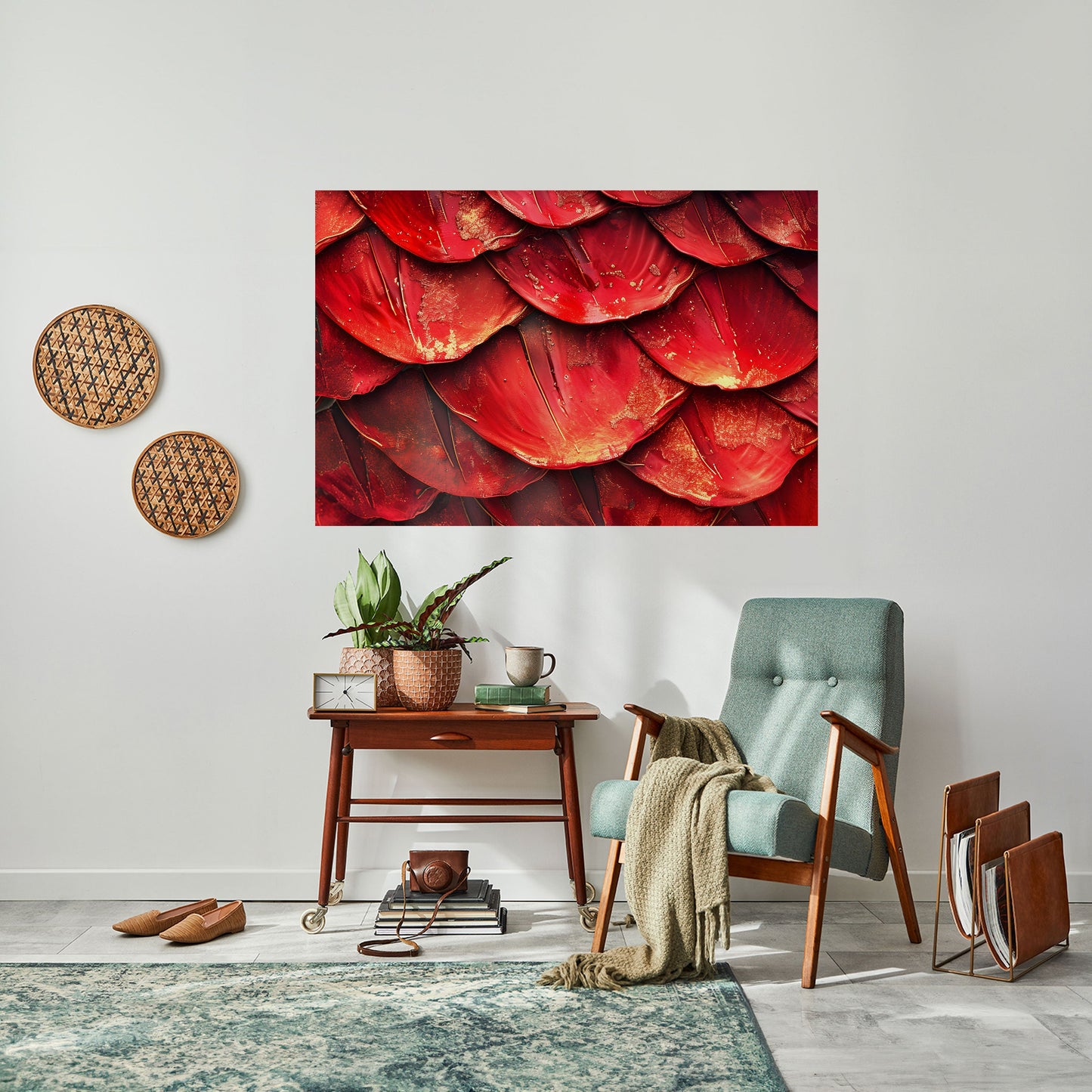 Poster orizzontale staccabile e attaccabile RUBY PETAL DANCE