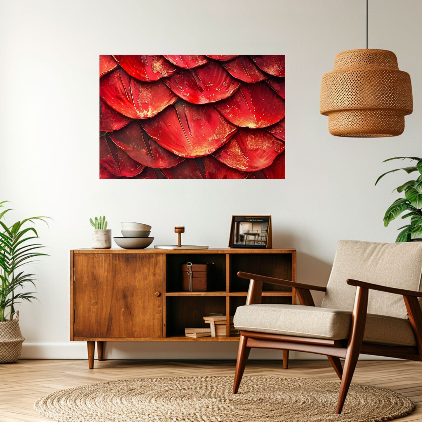 Poster orizzontale staccabile e attaccabile RUBY PETAL DANCE