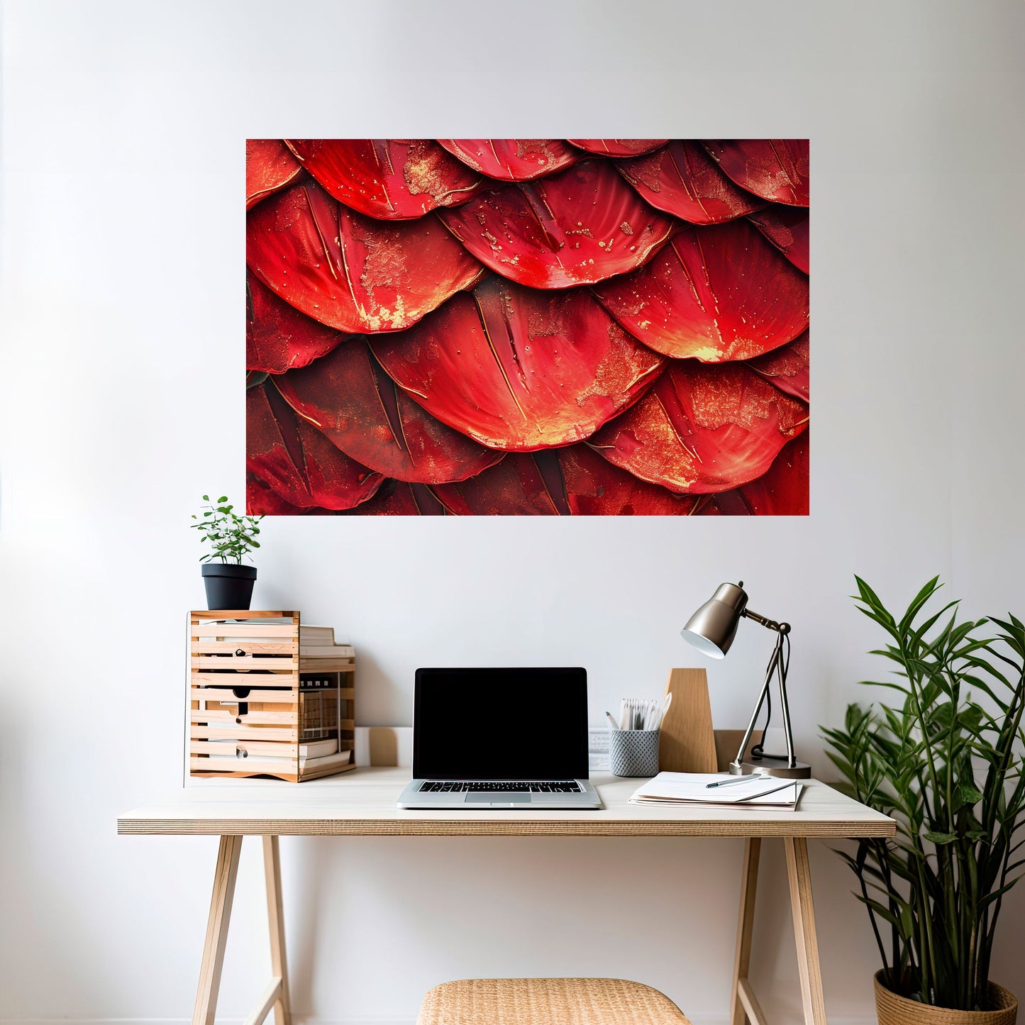Poster orizzontale staccabile e attaccabile RUBY PETAL DANCE