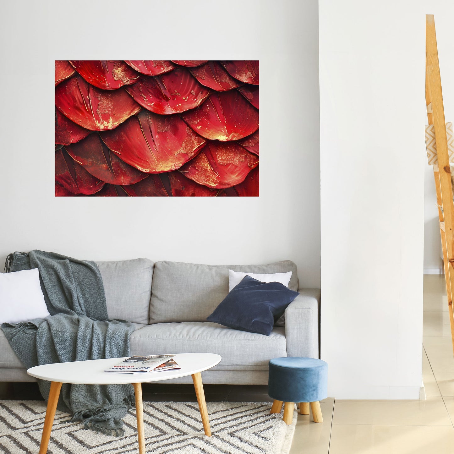 Poster orizzontale staccabile e attaccabile RUBY PETAL DANCE