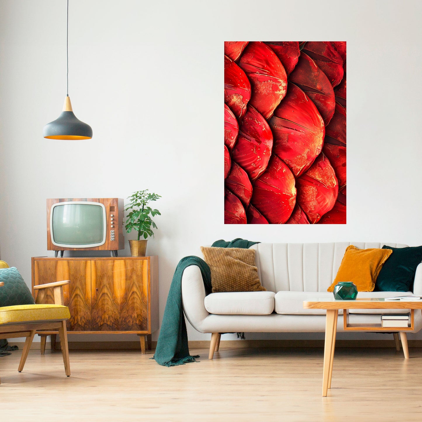 Poster verticale staccabile e attaccabile RUBY PETAL DANCE