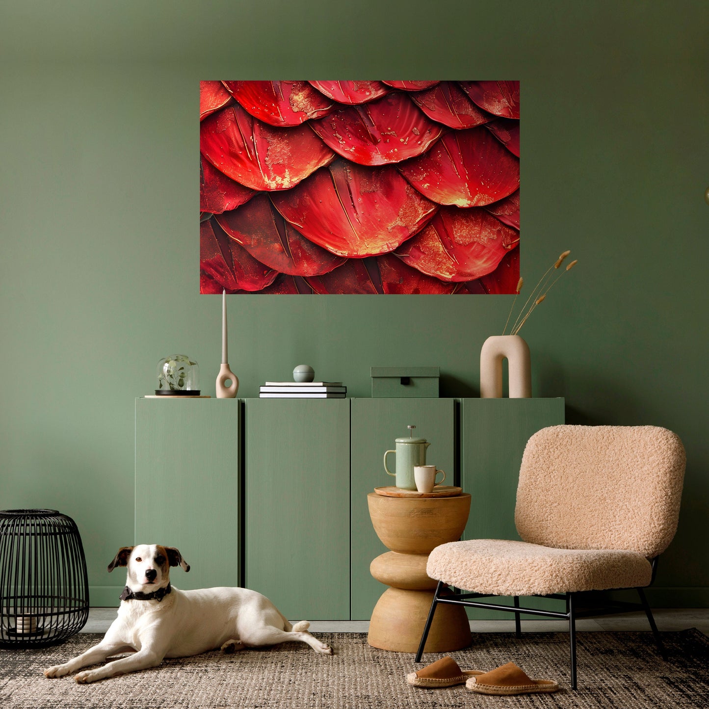 Poster orizzontale staccabile e attaccabile RUBY PETAL DANCE