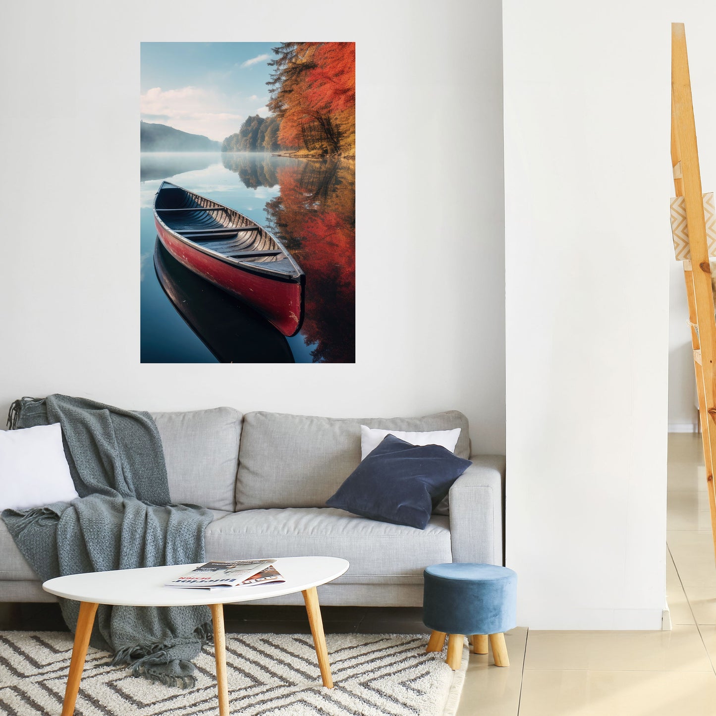 Poster verticale staccabile e attaccabile BARCA DELLA TRANQUILLITÀ