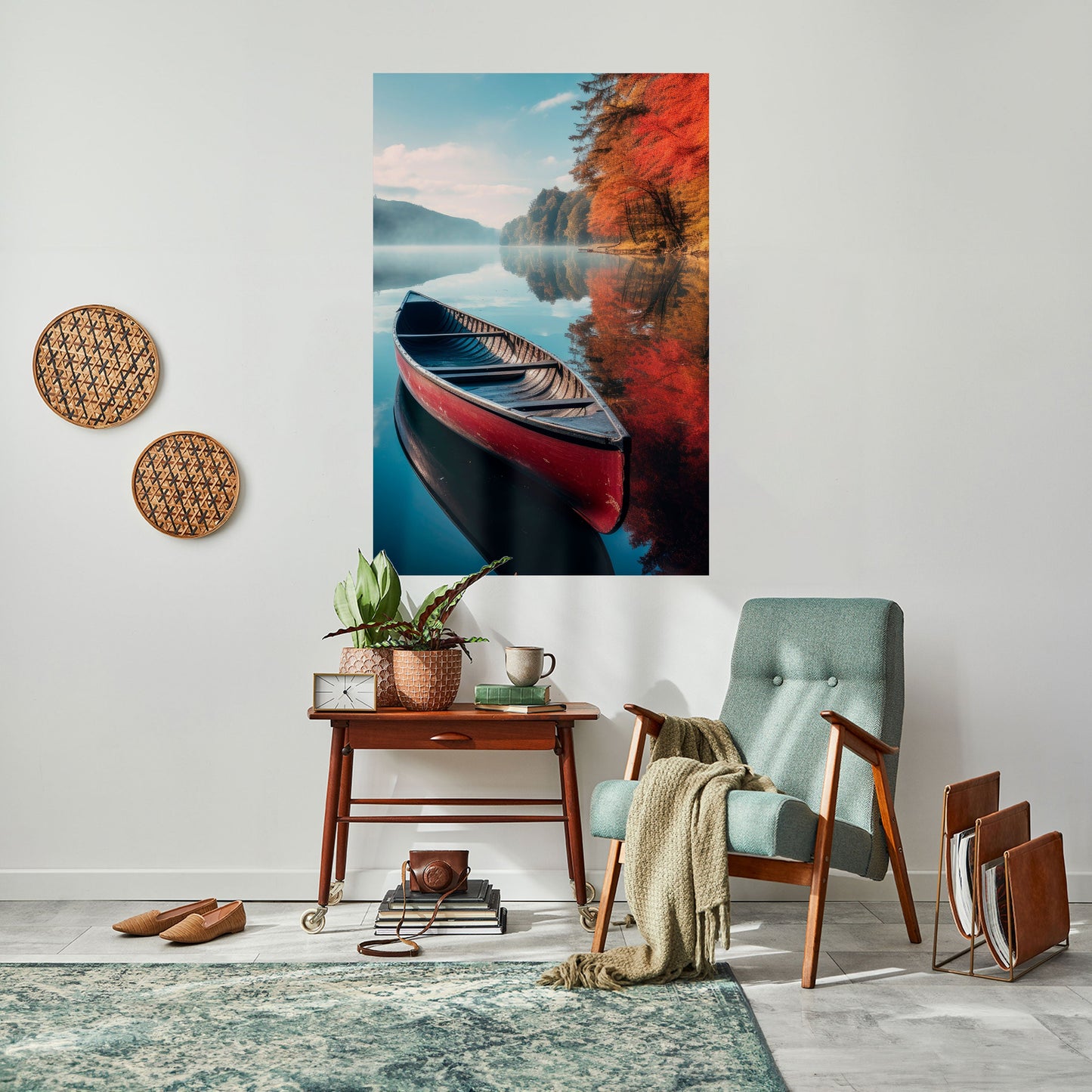 Poster verticale staccabile e attaccabile BARCA DELLA TRANQUILLITÀ