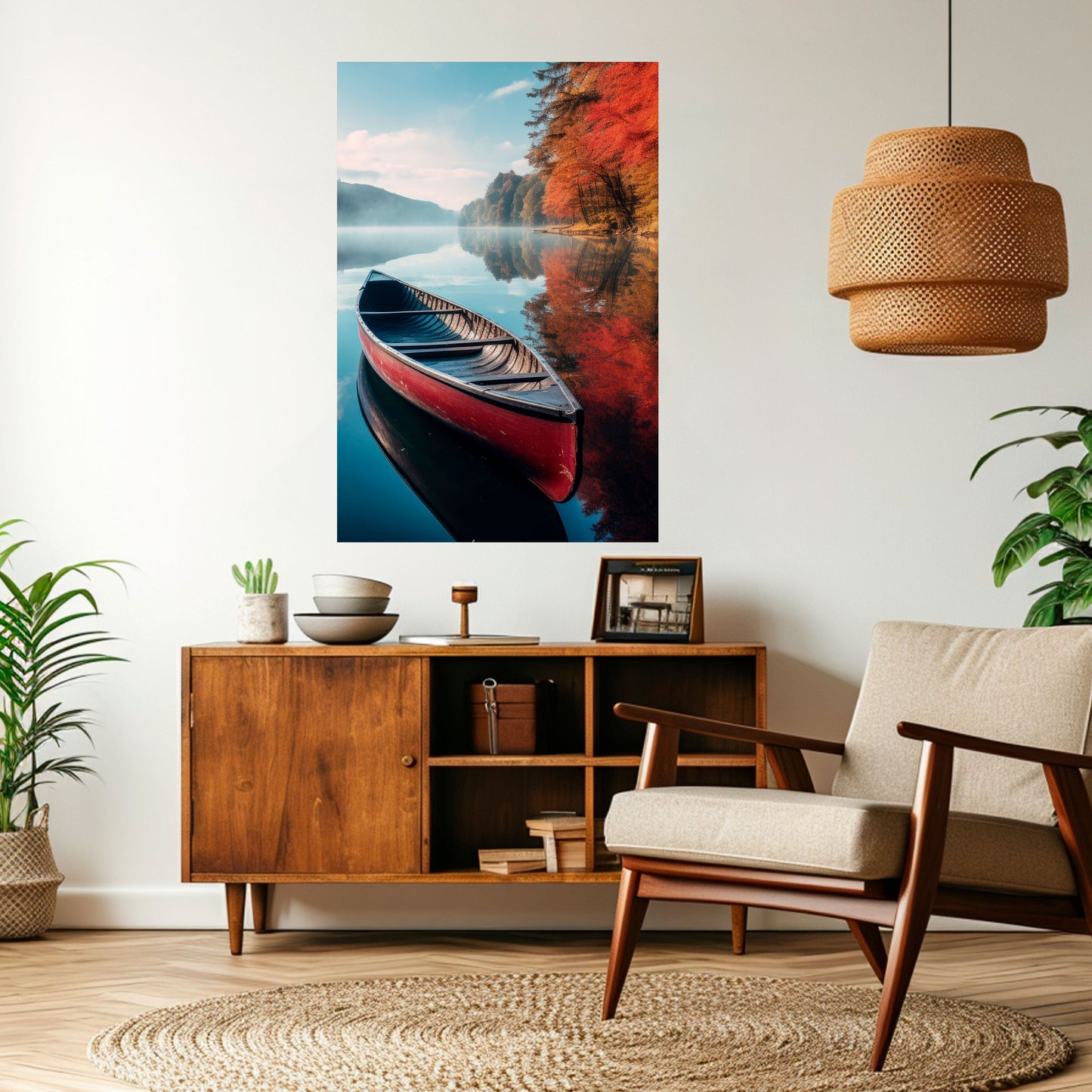 Poster verticale staccabile e attaccabile BARCA DELLA TRANQUILLITÀ