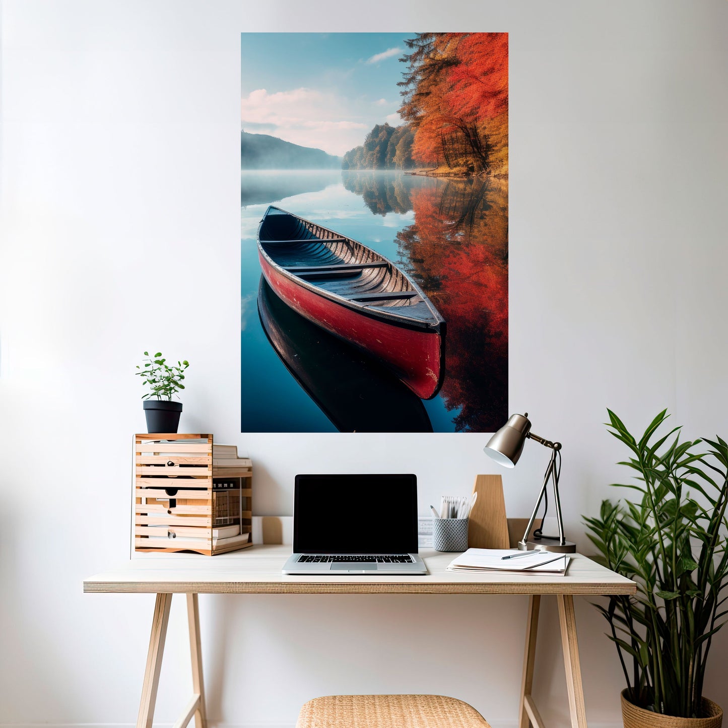 Poster verticale staccabile e attaccabile BARCA DELLA TRANQUILLITÀ