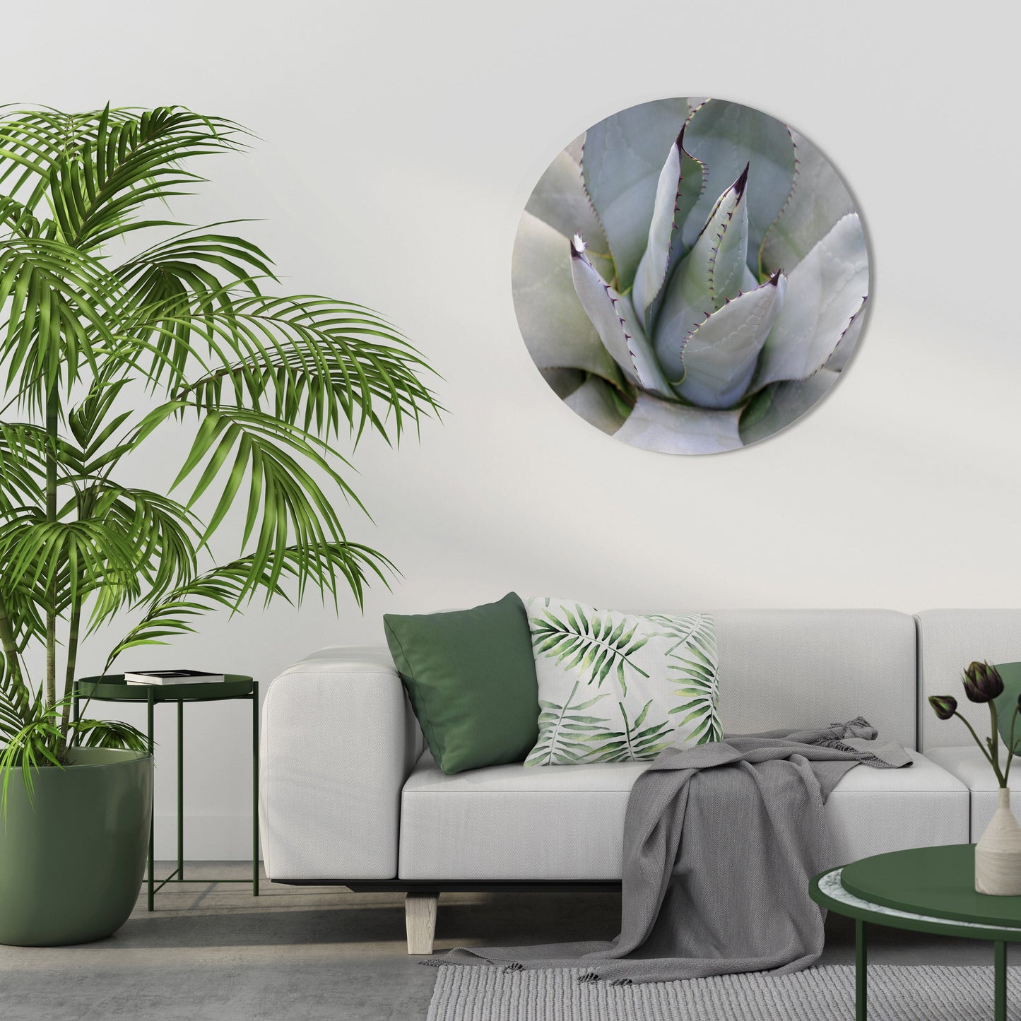 AGAVE ELEGANCE Arte murale rotonda