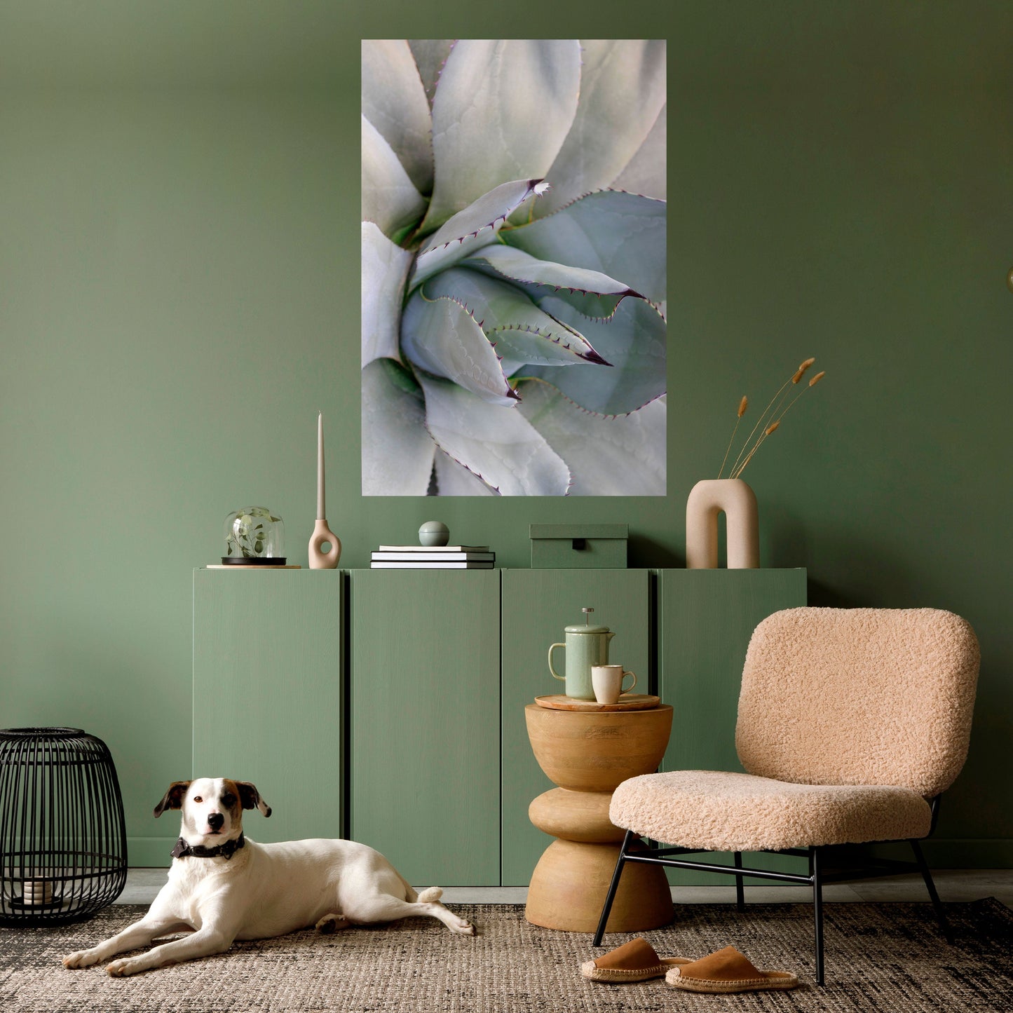 Poster verticale staccabile e attaccabile AGAVE ELEGANCE