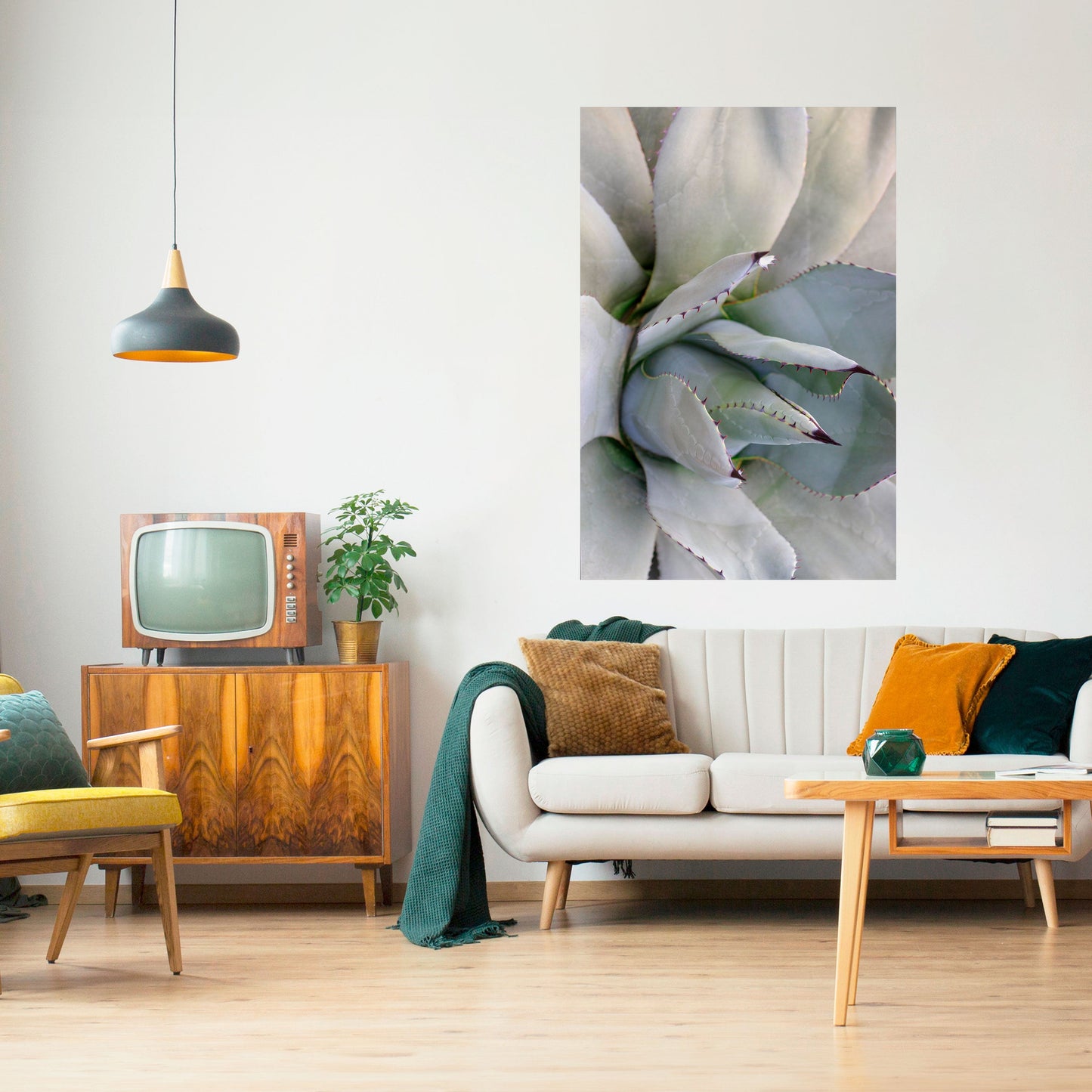 Poster verticale staccabile e attaccabile AGAVE ELEGANCE