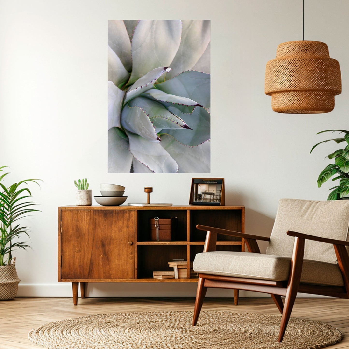 Poster verticale staccabile e attaccabile AGAVE ELEGANCE