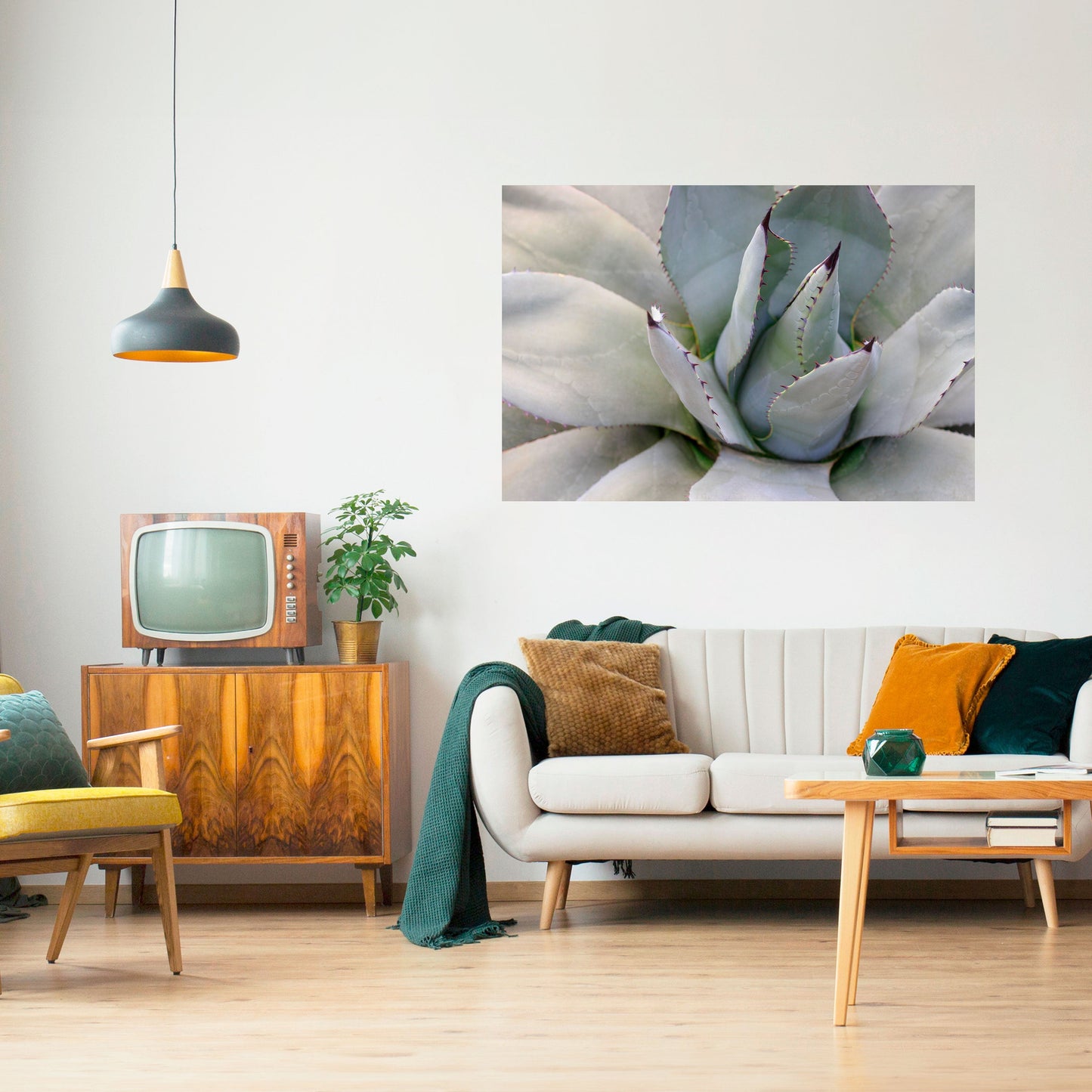 Poster orizzontale staccabile e attaccabile AGAVE ELEGANCE