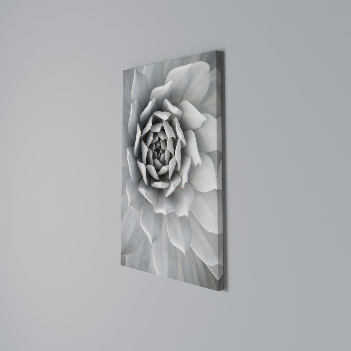 ELEGANT PETAL SWIRL Vertical Canvas Print