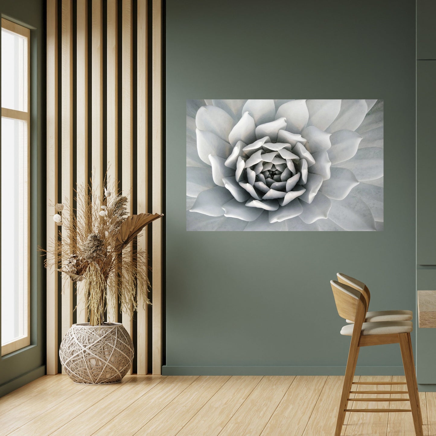 Poster orizzontale staccabile e attaccabile ELEGANTE PETAL SWIRL