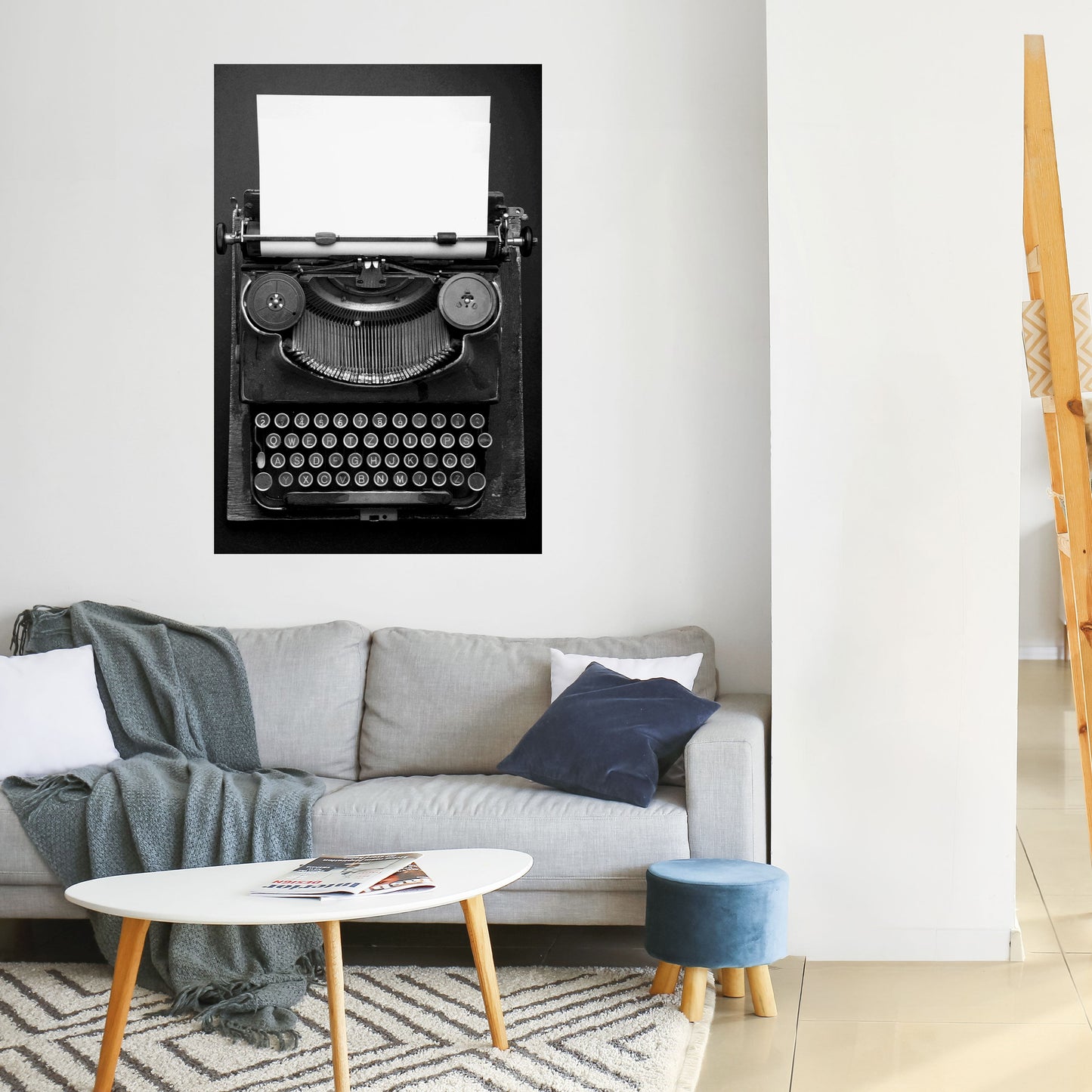 SINFONIA DELLA MACCHINA DA SCRIVERE Poster verticale staccabile e attaccabile