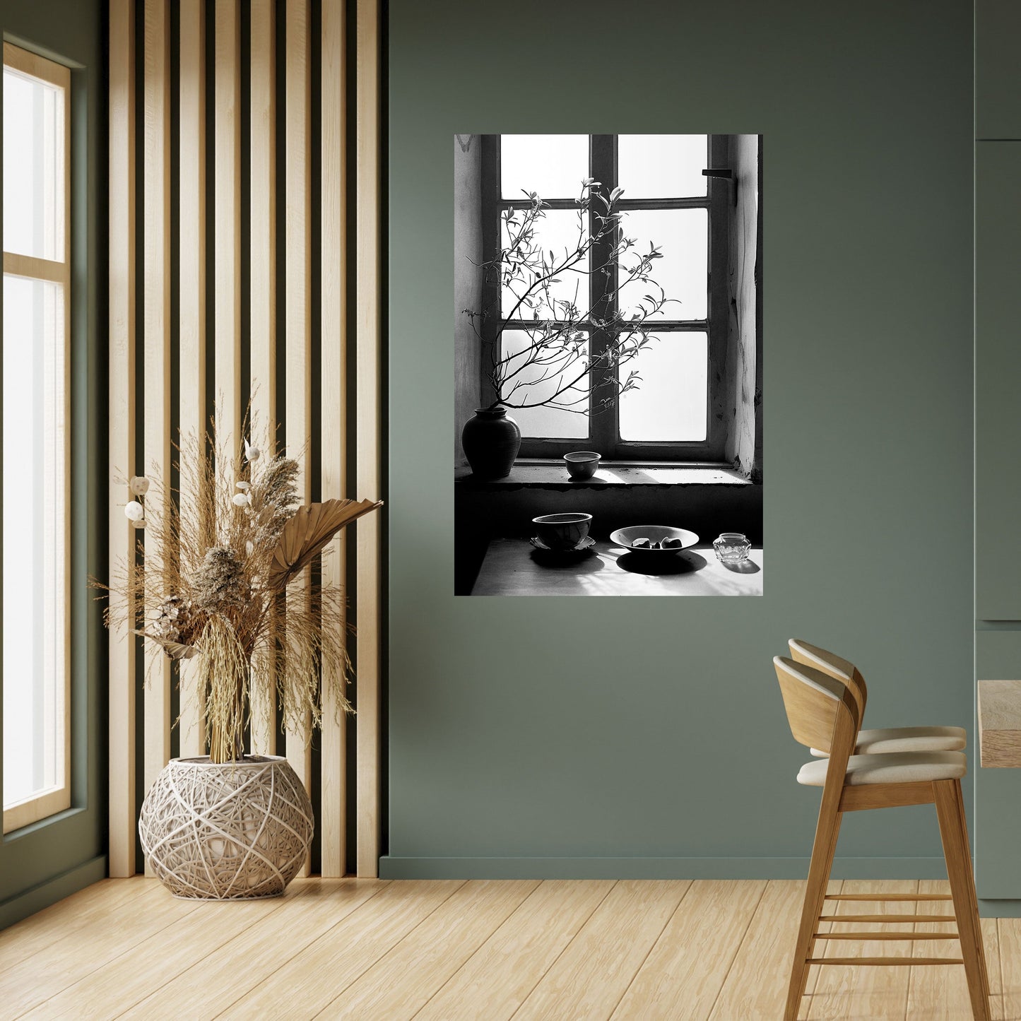Poster verticale staccabile e attaccabile con LUCE PER FINESTRA SUSSURRO