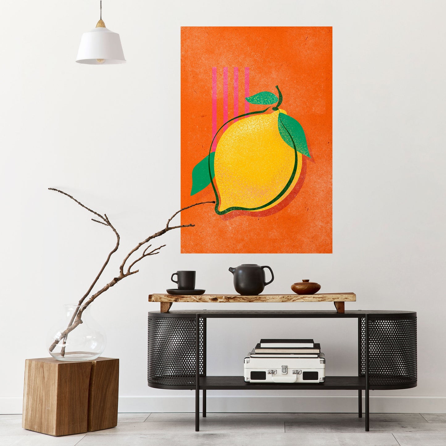 Poster verticale con LIMONE DELIZIOSO da staccare e attaccare