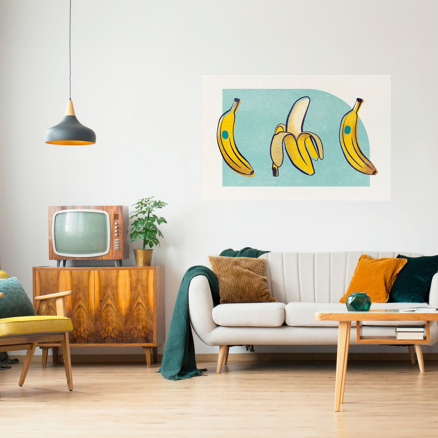 Poster orizzontale stacca e attacca BOLD BANANA BOUQUET