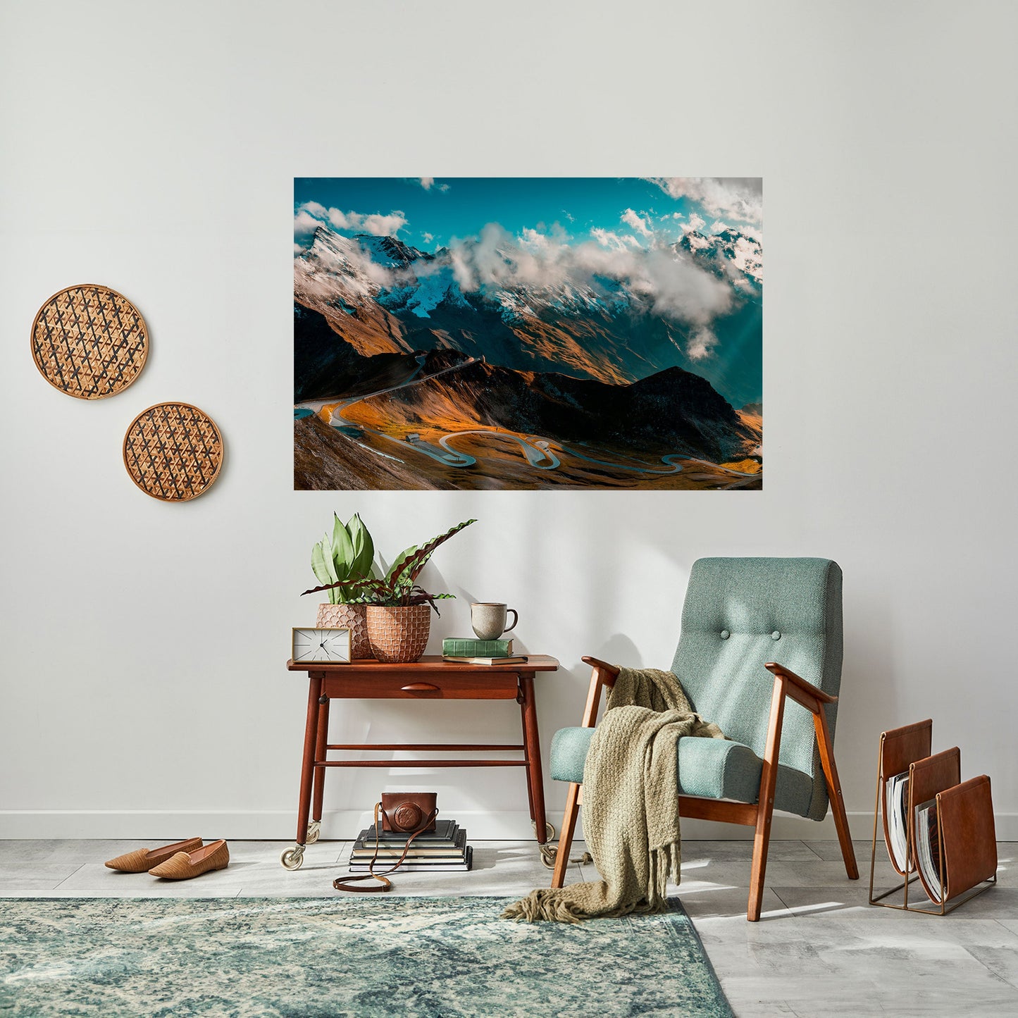 Poster orizzontale staccabile e attaccabile MOUNTAIN SERPENTINE