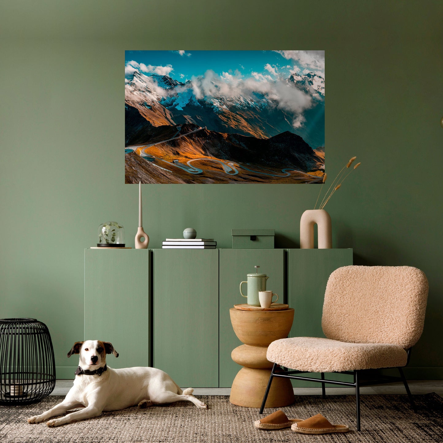 Poster orizzontale staccabile e attaccabile MOUNTAIN SERPENTINE