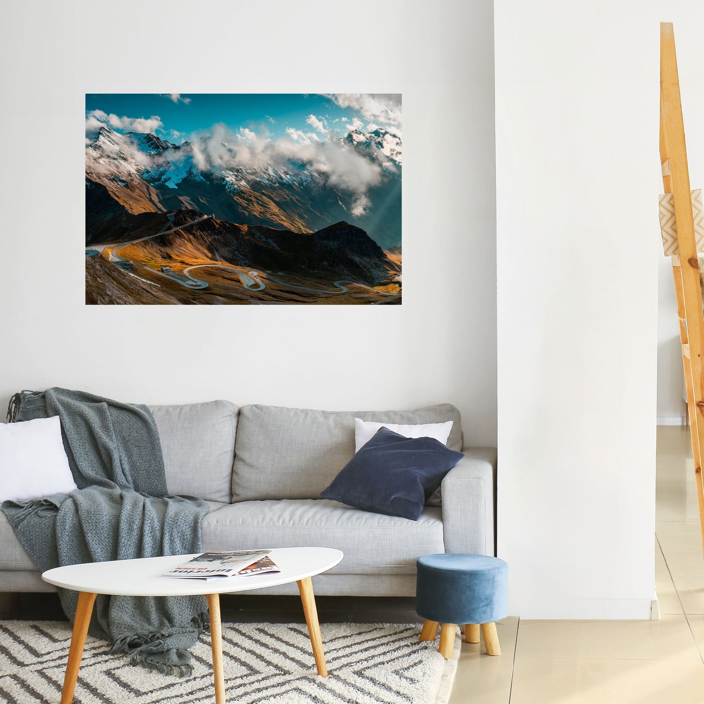 Poster orizzontale staccabile e attaccabile MOUNTAIN SERPENTINE