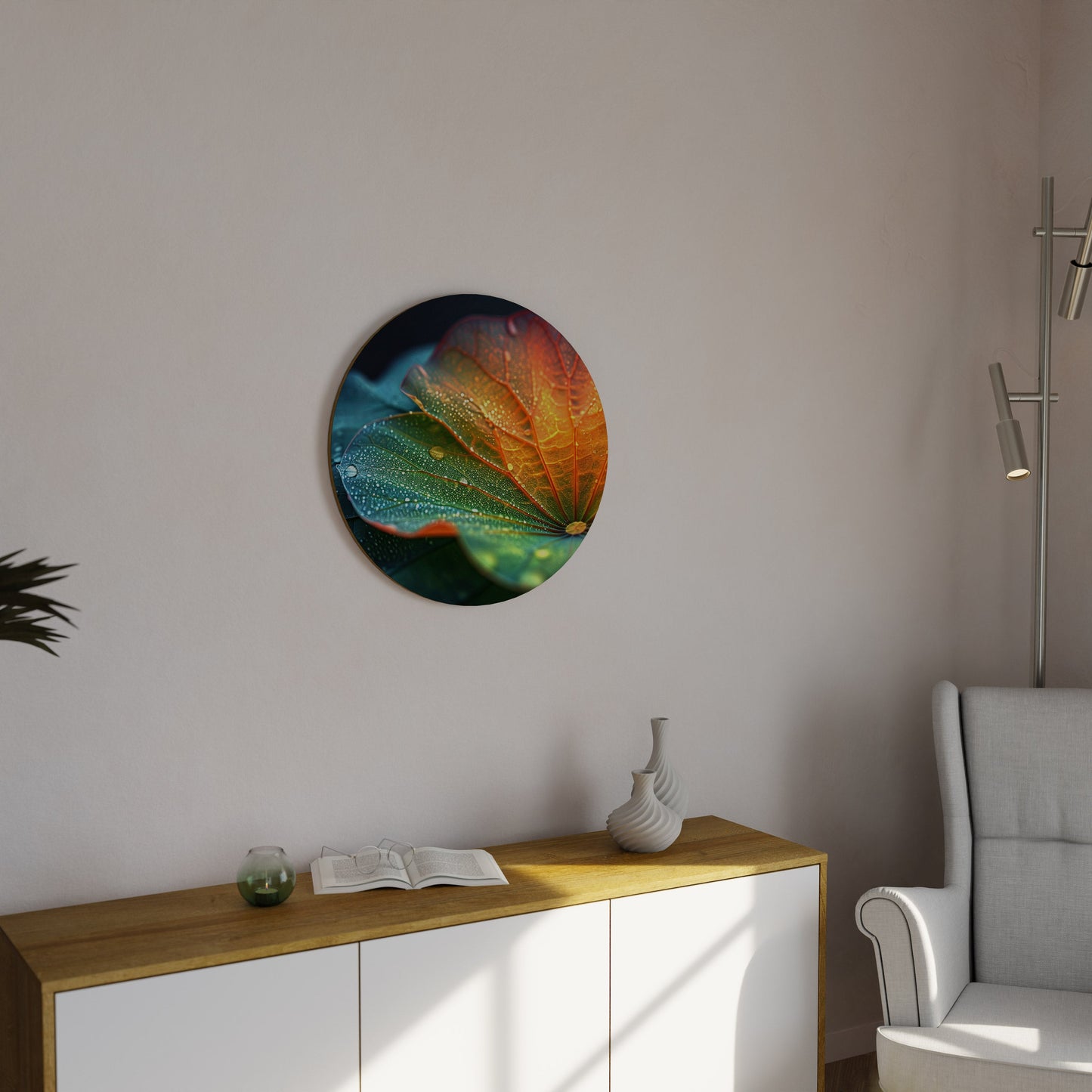 ECHOES OF RAIN Round Wall Art