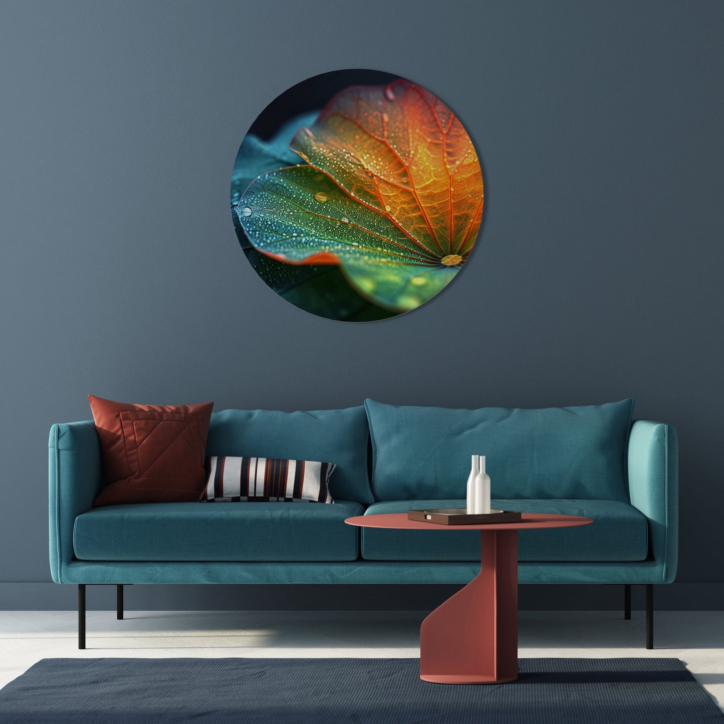 ECHOES OF RAIN Round Wall Art