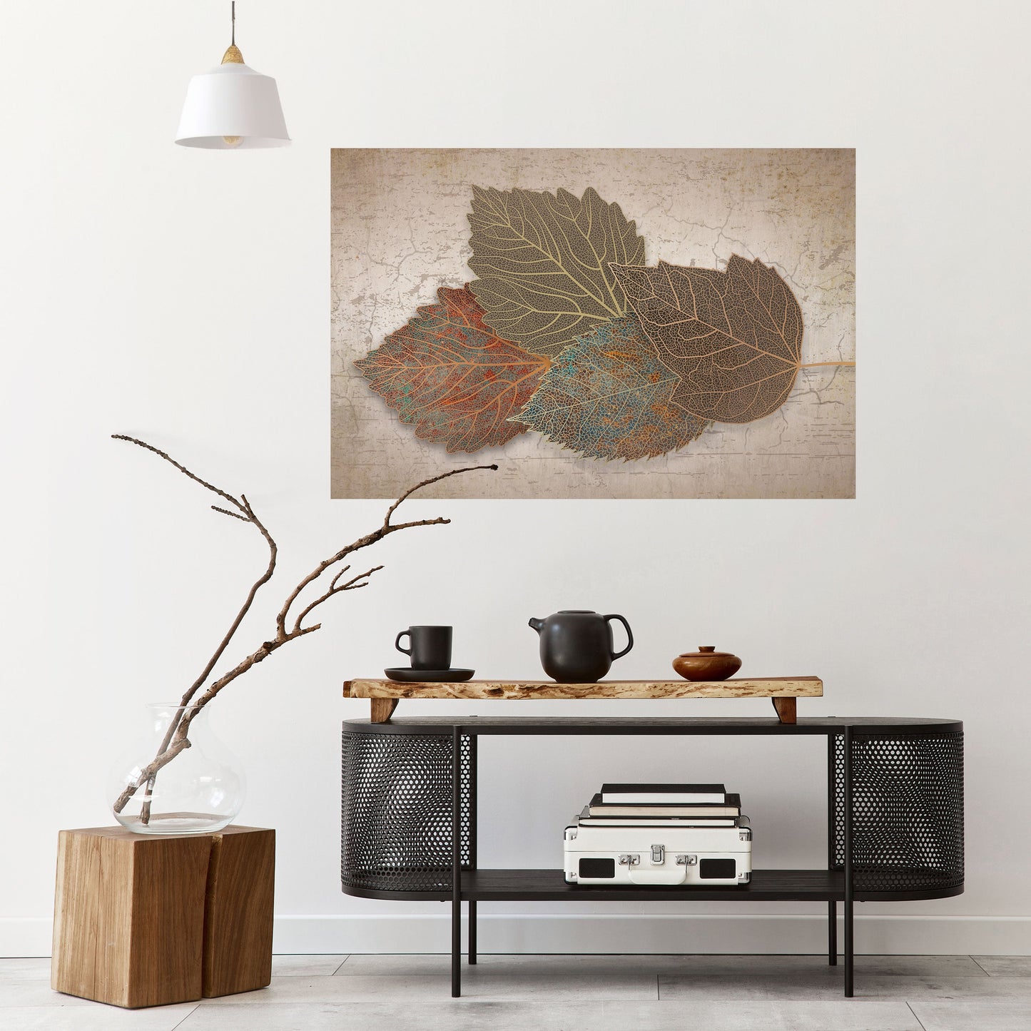 Poster orizzontale staccabile e attaccabile LEAVES OF TIME