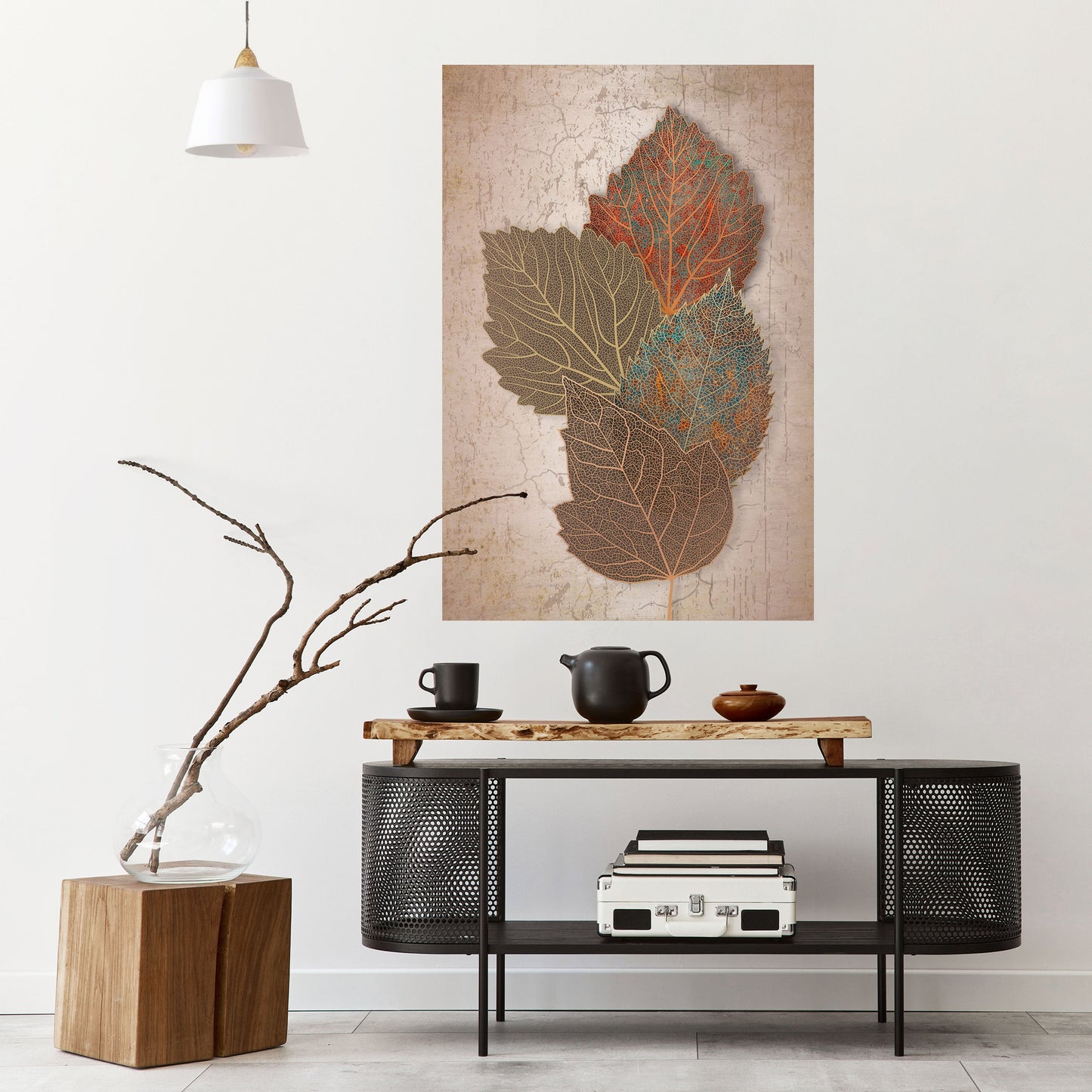 Poster verticale staccabile e attaccabile LEAVES OF TIME