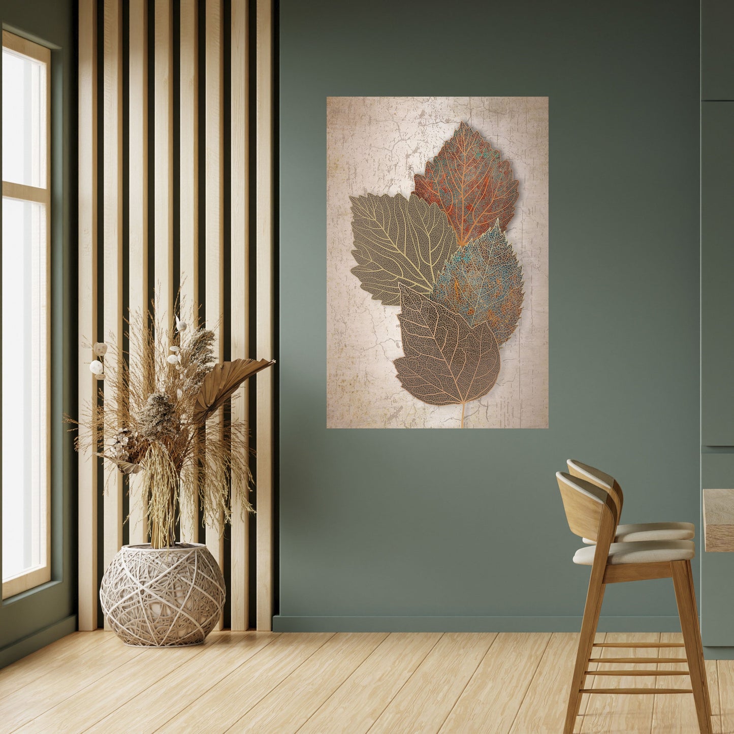 Poster verticale staccabile e attaccabile LEAVES OF TIME