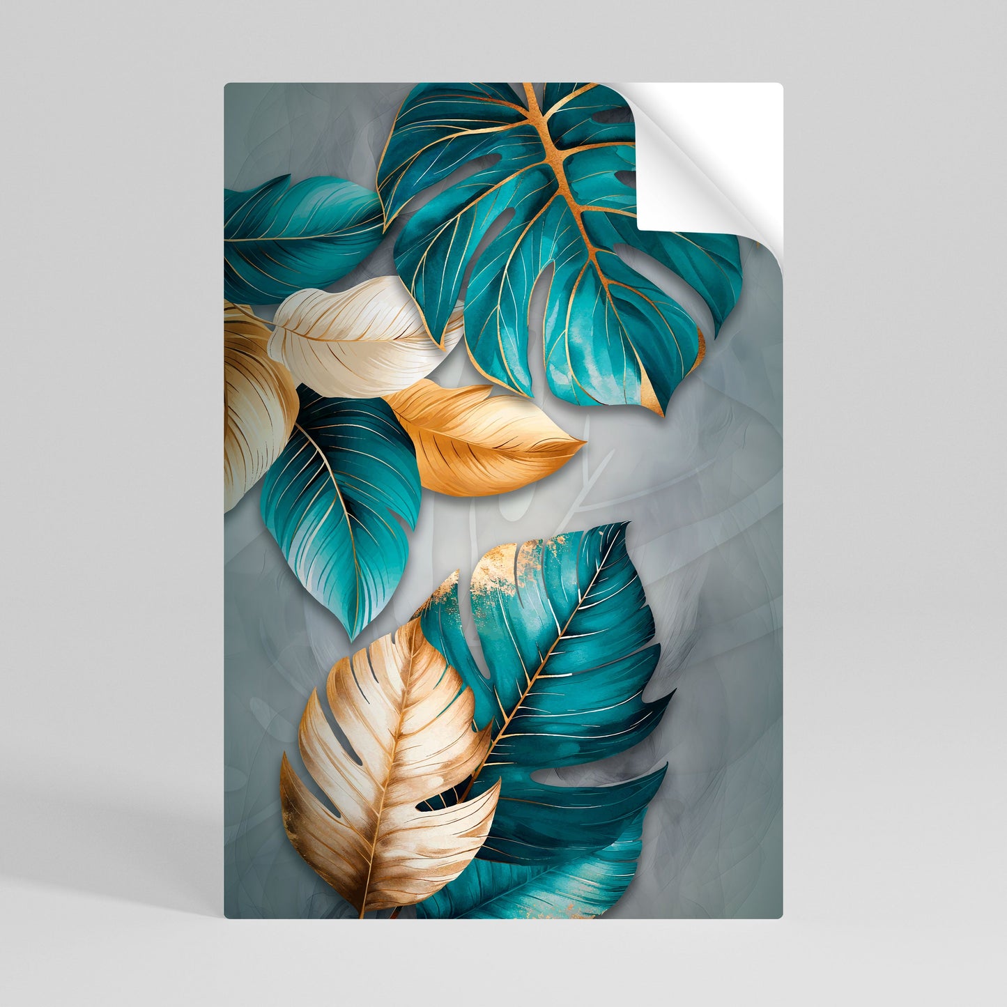 ELEGANZA NELLE FOGLIE Poster verticale staccabile e attaccabile