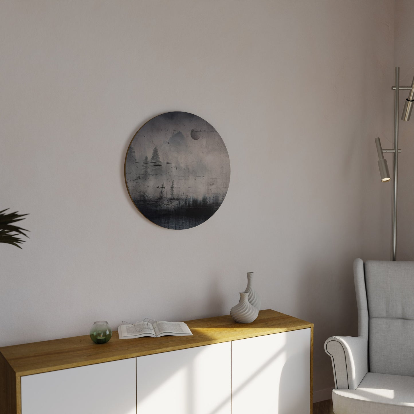 ECLIPSE OF SERENITY Round Wall Art