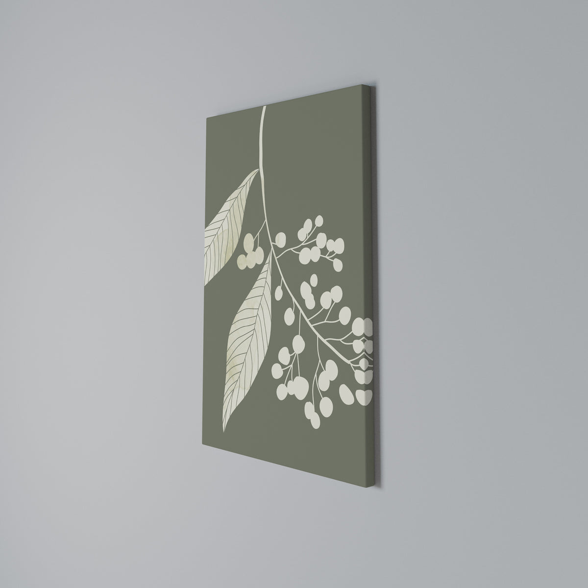 SERENE LEAFY FANTASIES Stampa su tela verticale