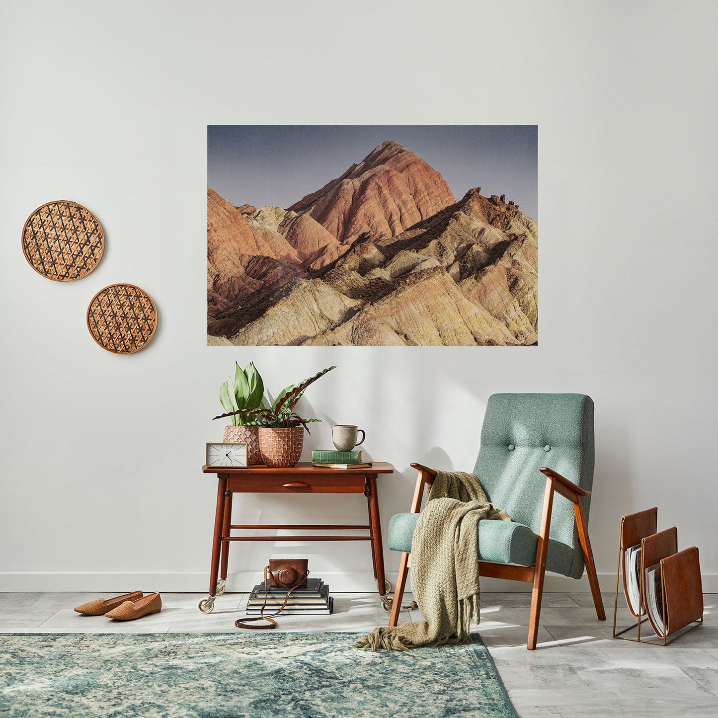 PEAKS OF PAINTED DREAMS Poster orizzontale staccabile e attaccabile