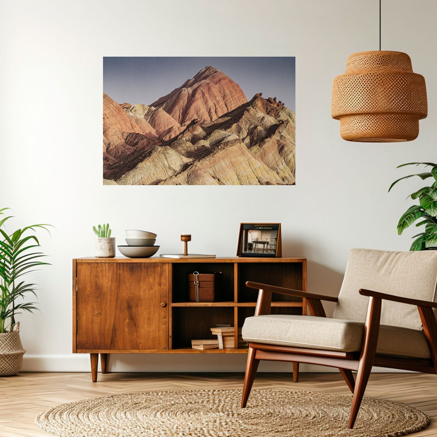 PEAKS OF PAINTED DREAMS Poster orizzontale staccabile e attaccabile