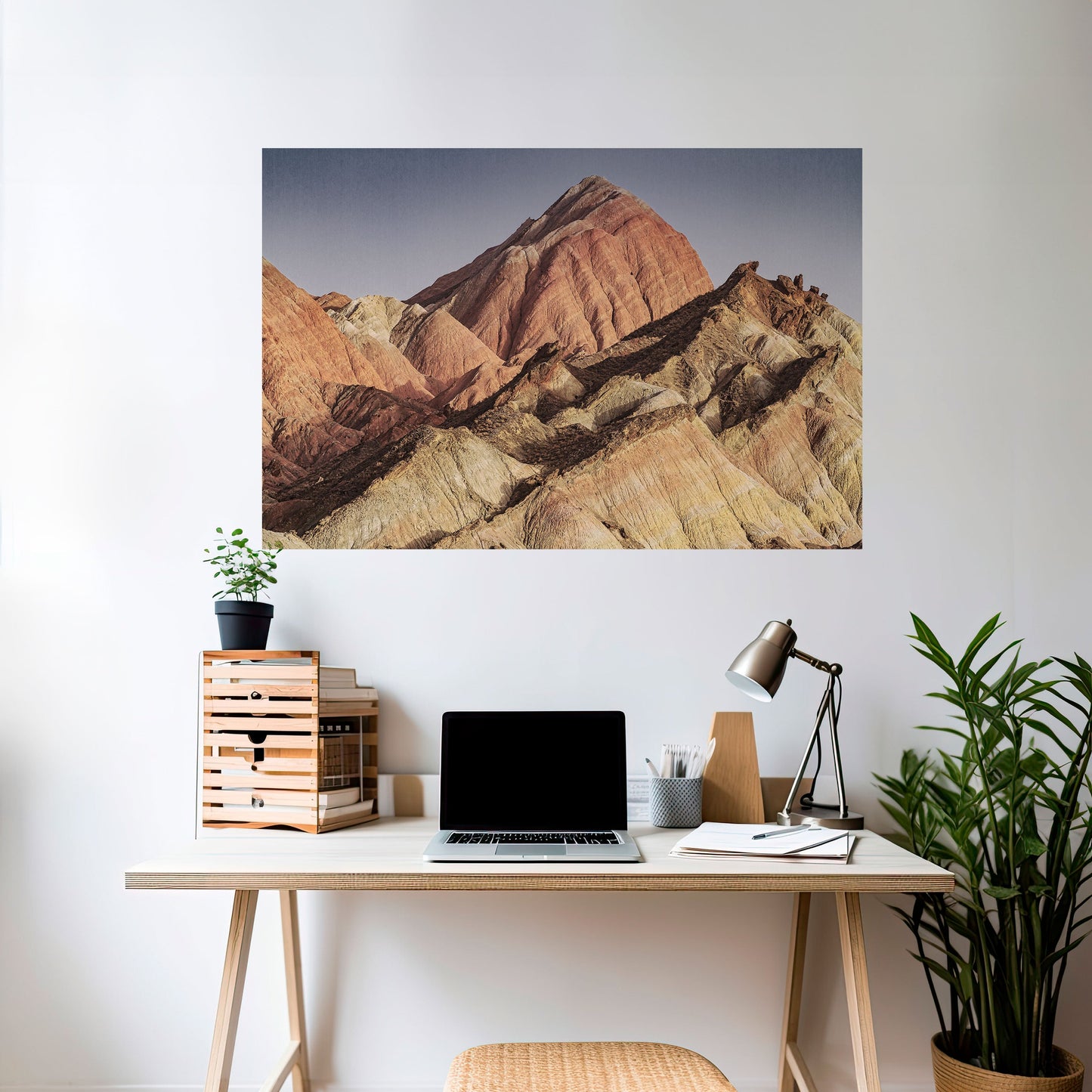 PEAKS OF PAINTED DREAMS Poster orizzontale staccabile e attaccabile