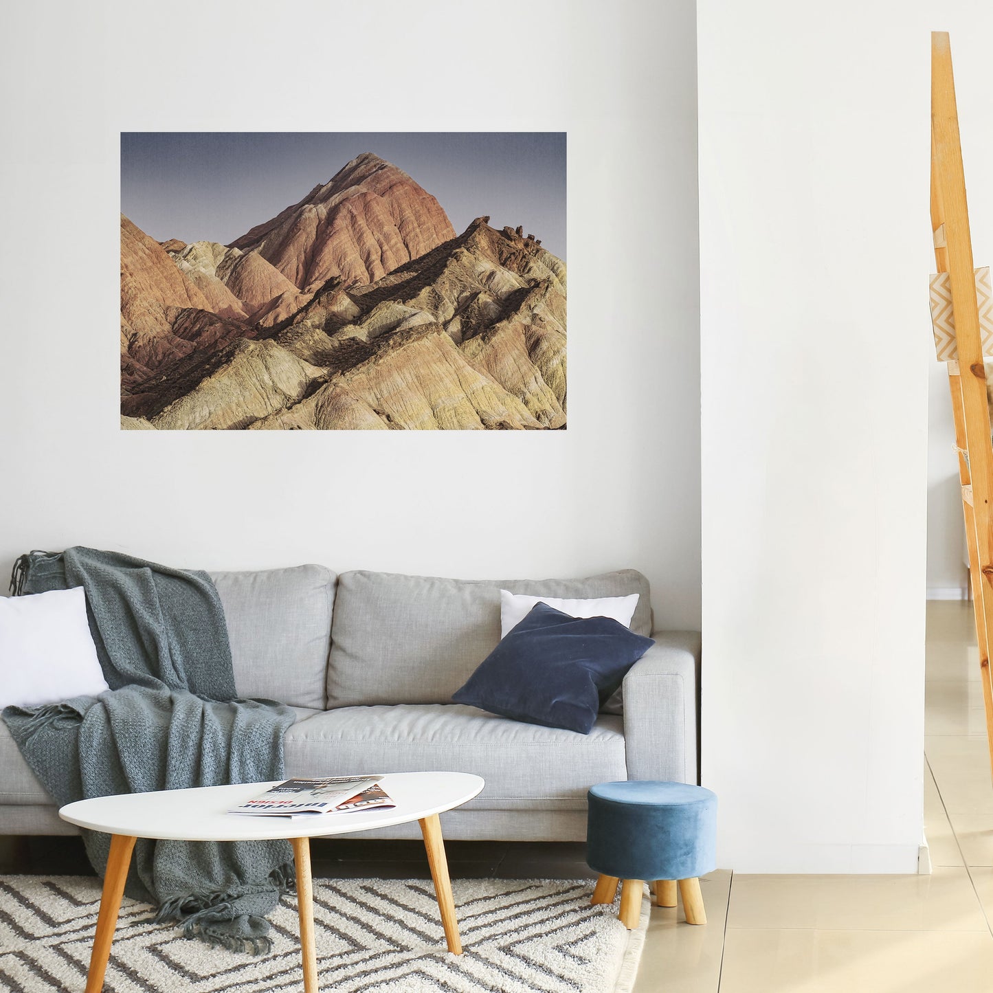 PEAKS OF PAINTED DREAMS Poster orizzontale staccabile e attaccabile