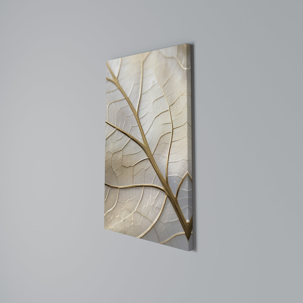 GOLDEN LEAF WHISPERS Stampa su tela verticale