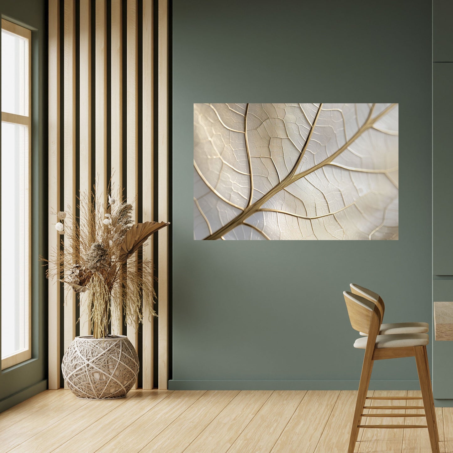 Poster orizzontale staccabile e attaccabile GOLDEN LEAF WHISPERS